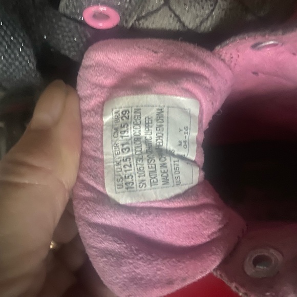 Skechers Twinkle Toes light-up toe sparkling high-tops with Velcro buckle strap - Picture 7 of 11